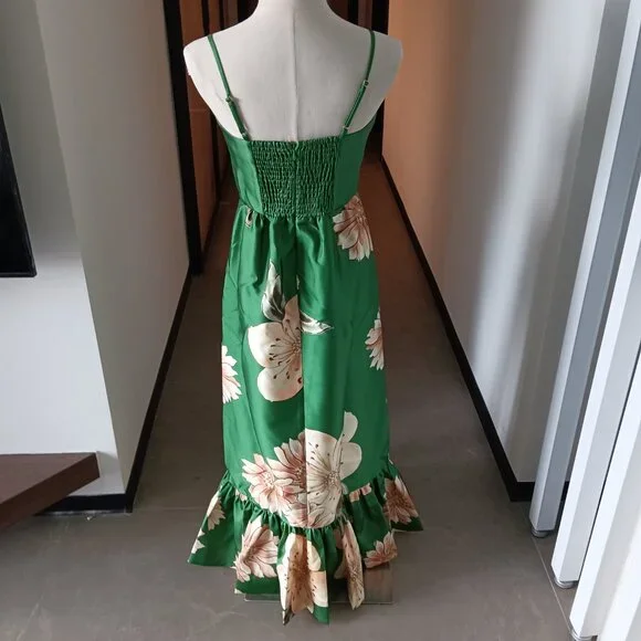 Alemais Sage Midi Dress in Green - Picture 8 of 11